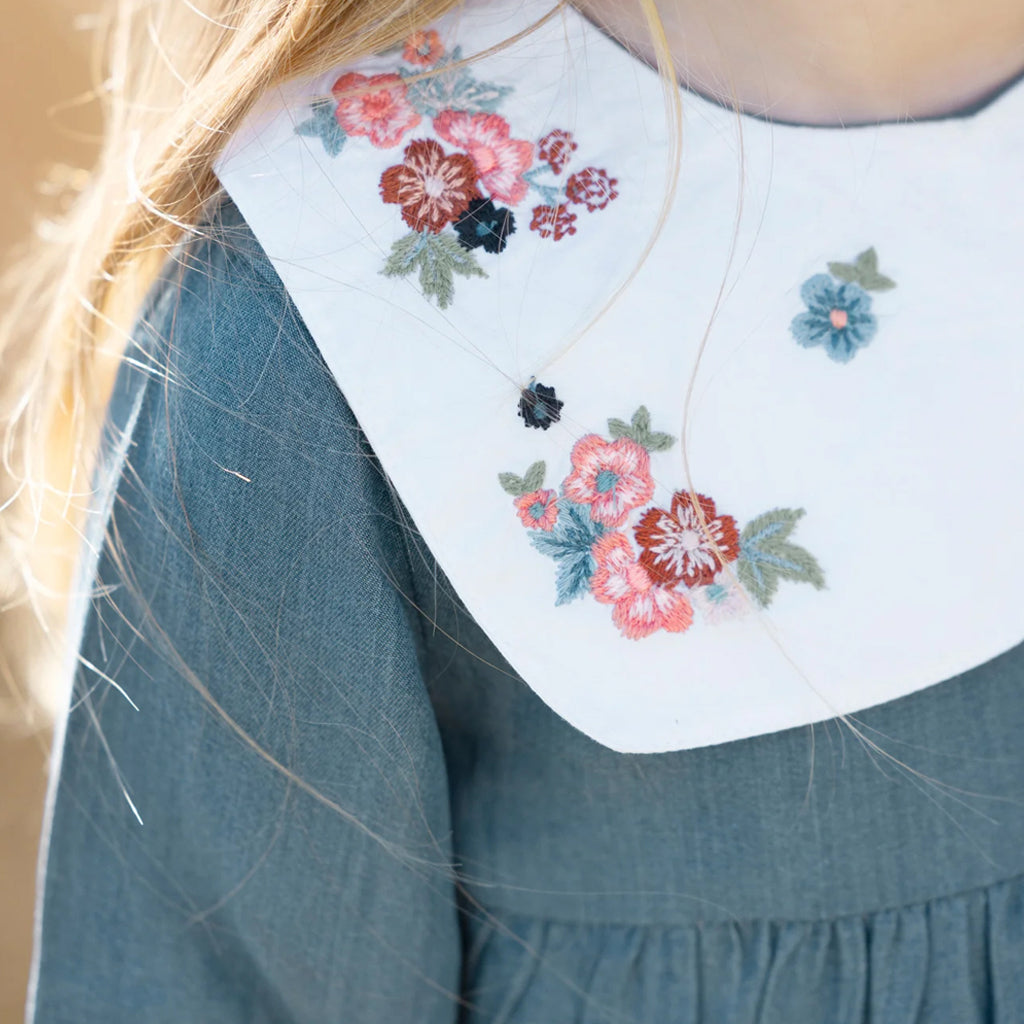 Tartine Et Chocolat Chambray Floral Dress