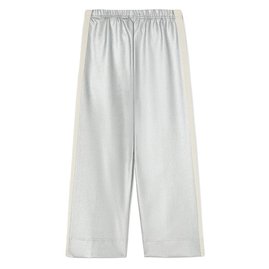 Palm Angels Kids PA Shiny Track Wide Leg Pants
