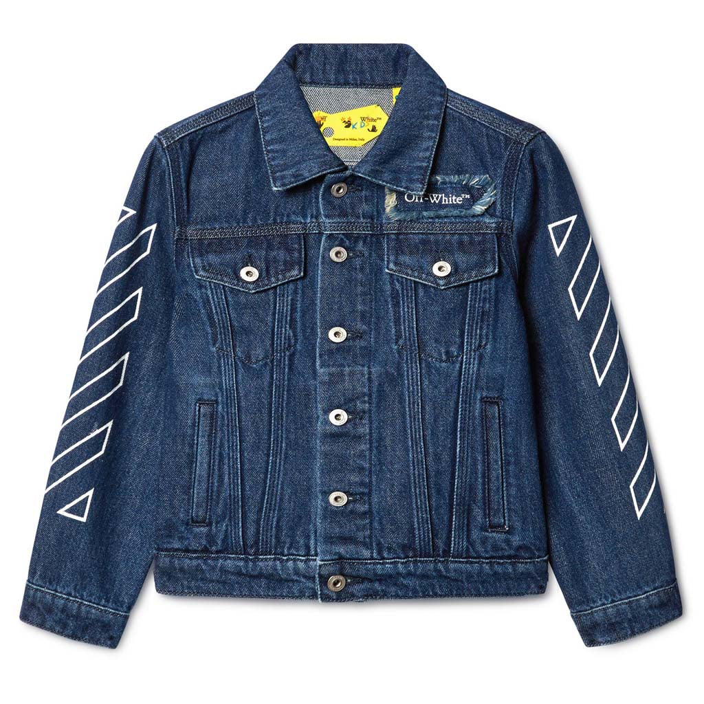 Off-White Kids Bookish Patch Denim Jacket