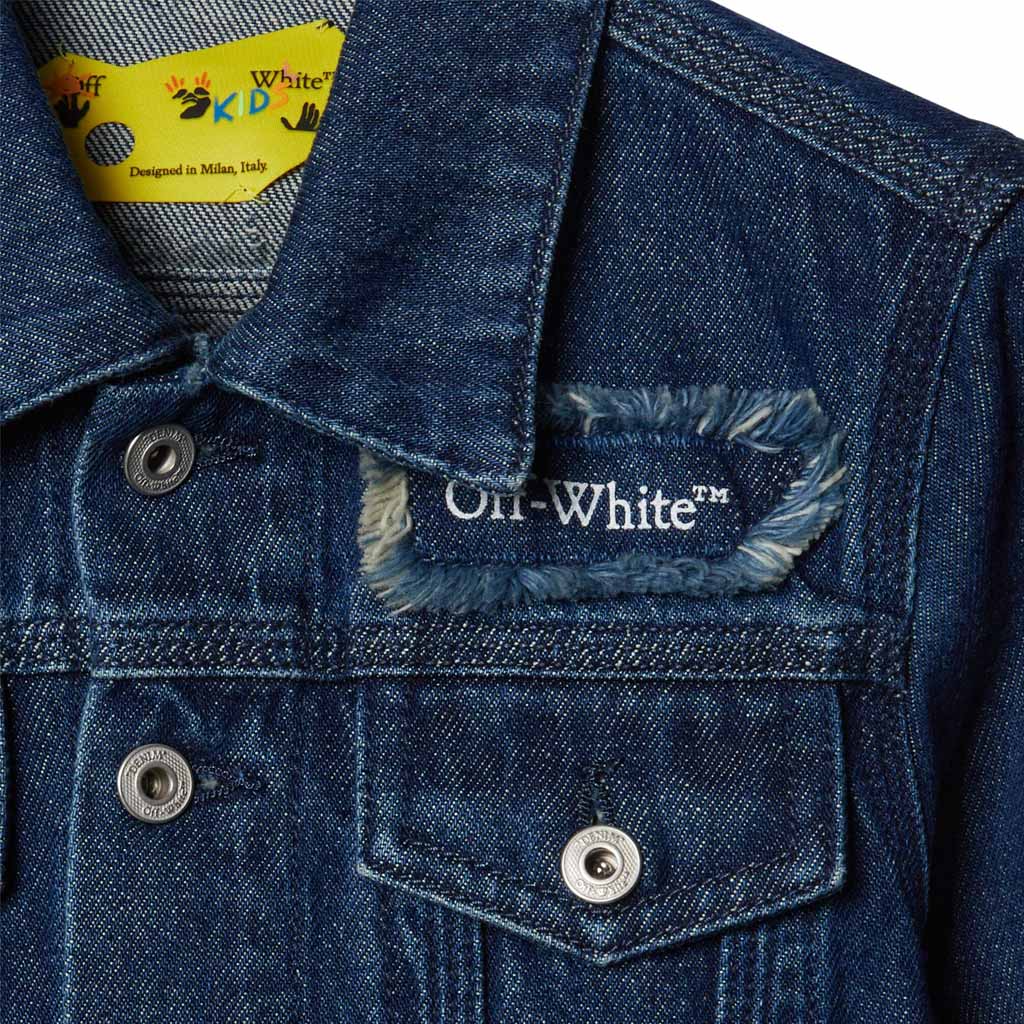 Off-White Kids Bookish Patch Denim Jacket