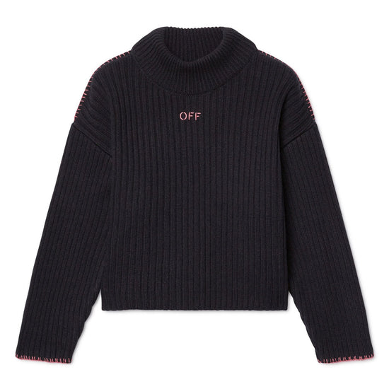Off-White Kids Off Stamp Clear Rib Top