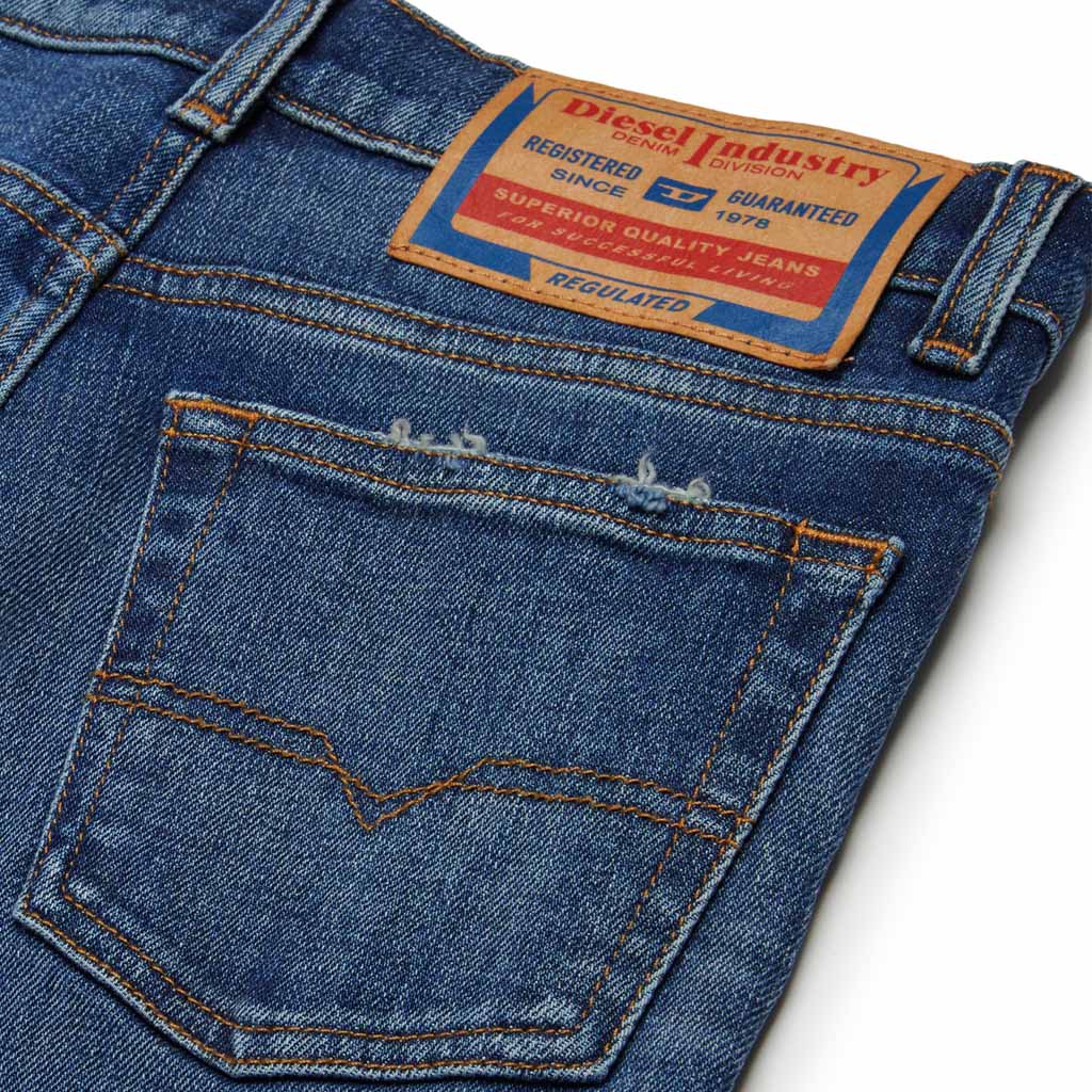 Diesel Kids Stone Washed Straight Fit Jeans
