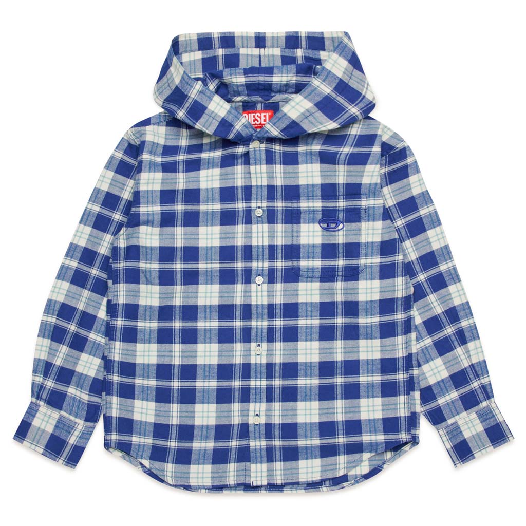 Plaid Hooded Shirt