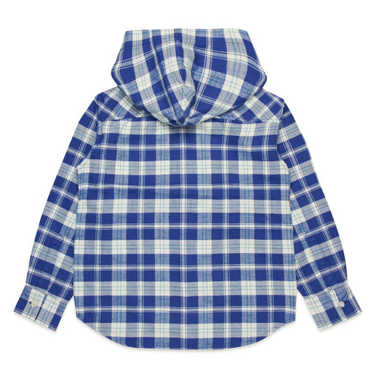 Plaid Hooded Shirt