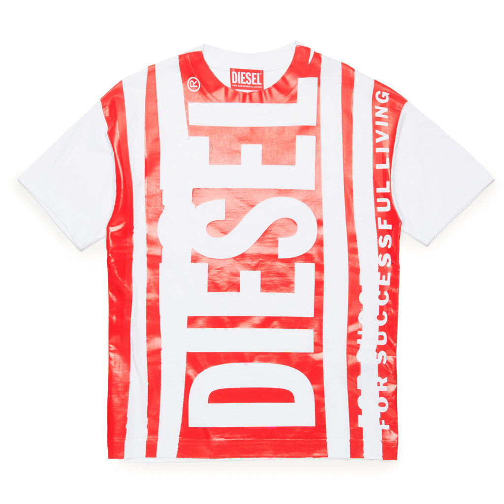 Diesel Kids Overlay Print T-shirt