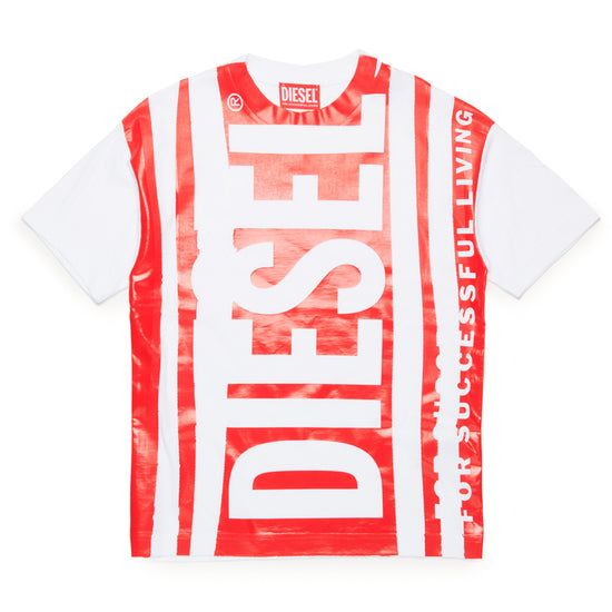 Diesel Kids Overlay Print T-shirt