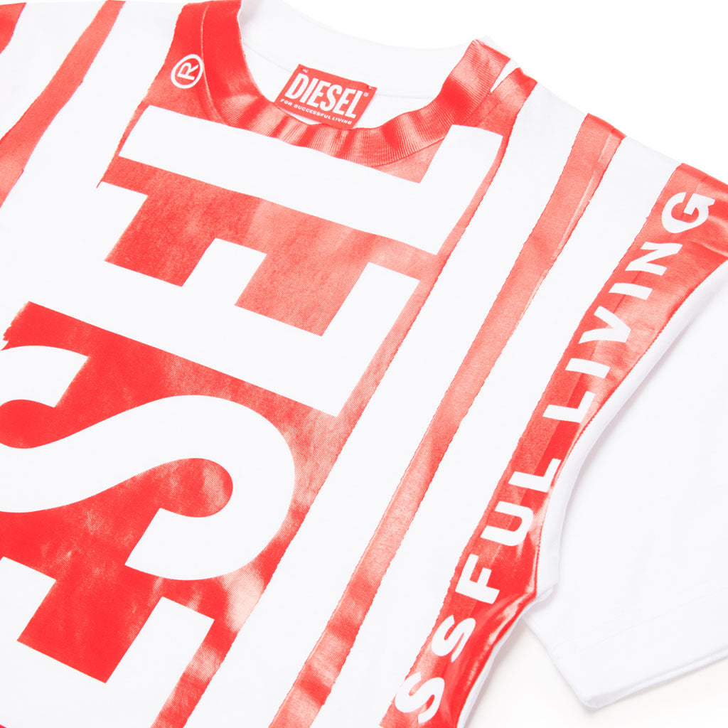 Diesel Kids Overlay Print T-shirt