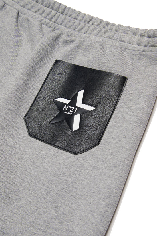 N°21 Kids Mélange Jogger Trousers With Patch Pocket