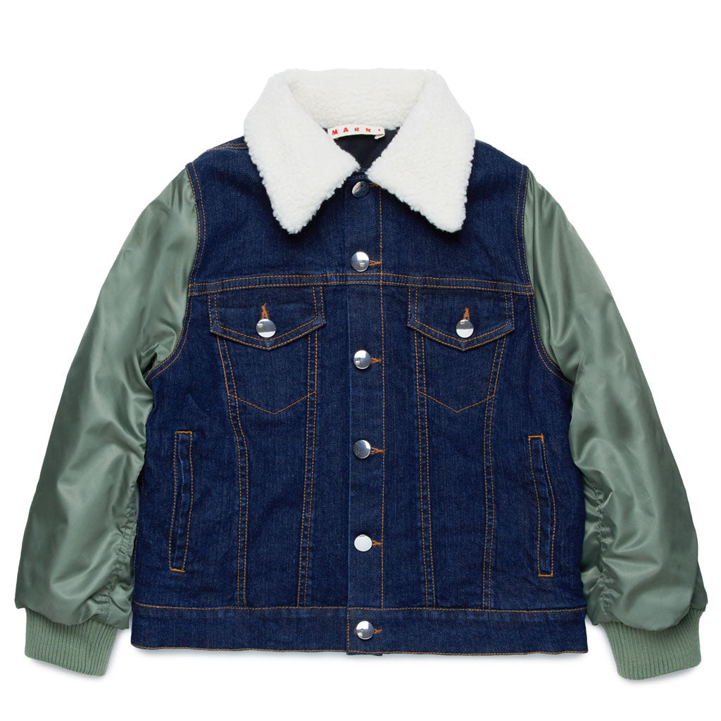 Denim flight jacket shop