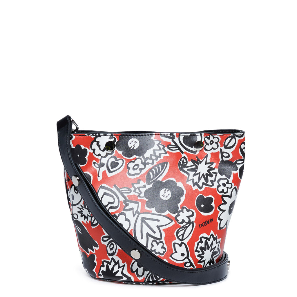 Marni Kids Printed Messenger Bag
