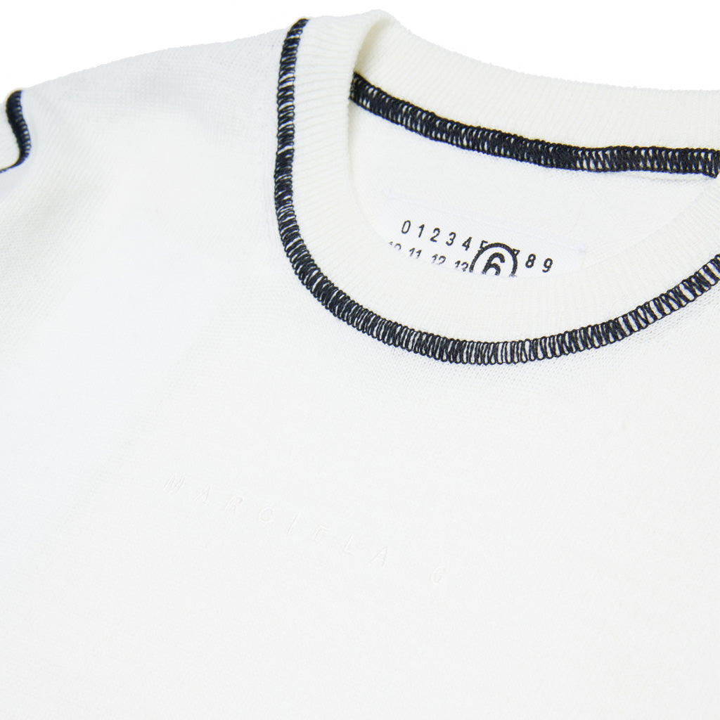MM6 Kids Wool-Blend Pullover With Overlock Seams