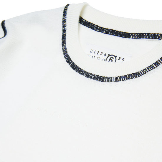 MM6 Kids Wool-Blend Pullover With Overlock Seams