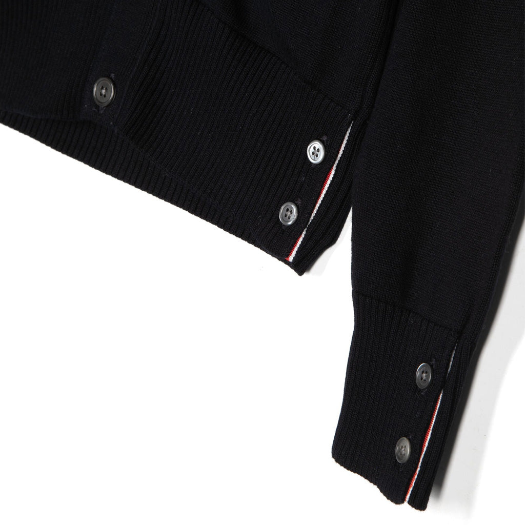 Thom Browne Kids Raven Back Knit Cardigan