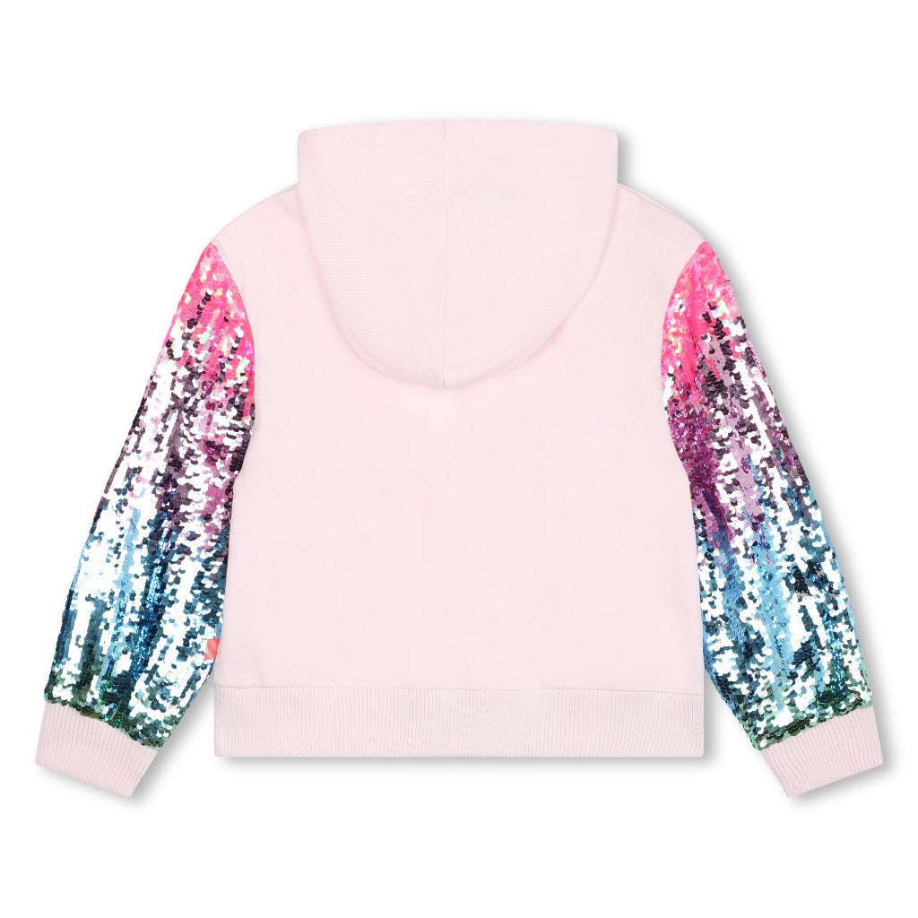 Sequin Sleeve Sweat Jacket