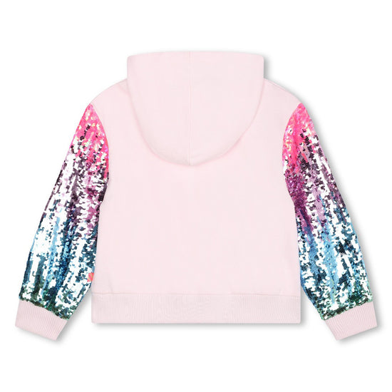 Sequin Sleeve Sweat Jacket