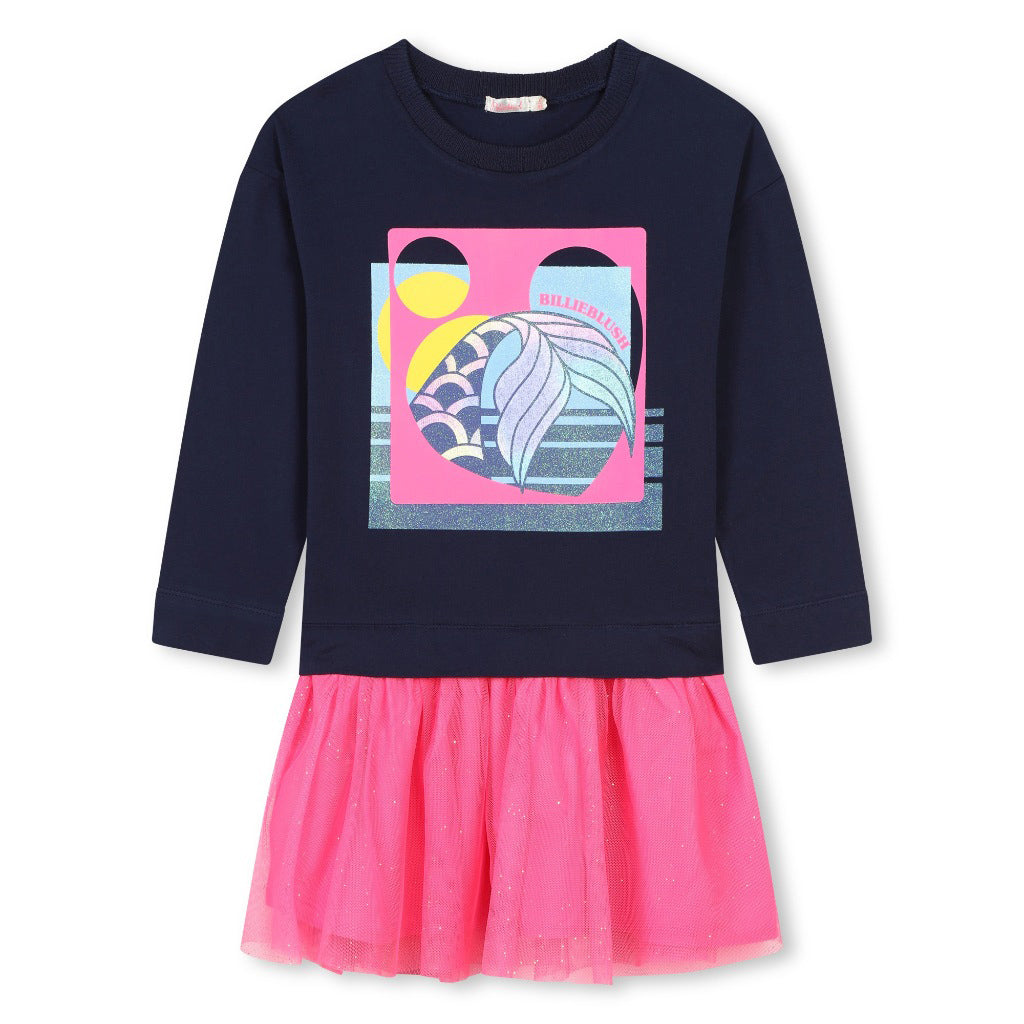 Billieblush Sweater Tulle Dress