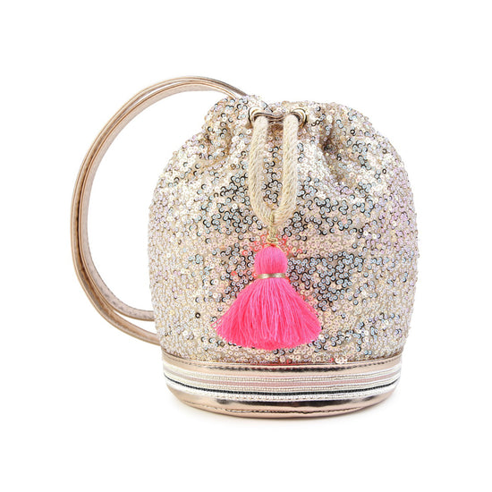 Sequin Bucket Bag