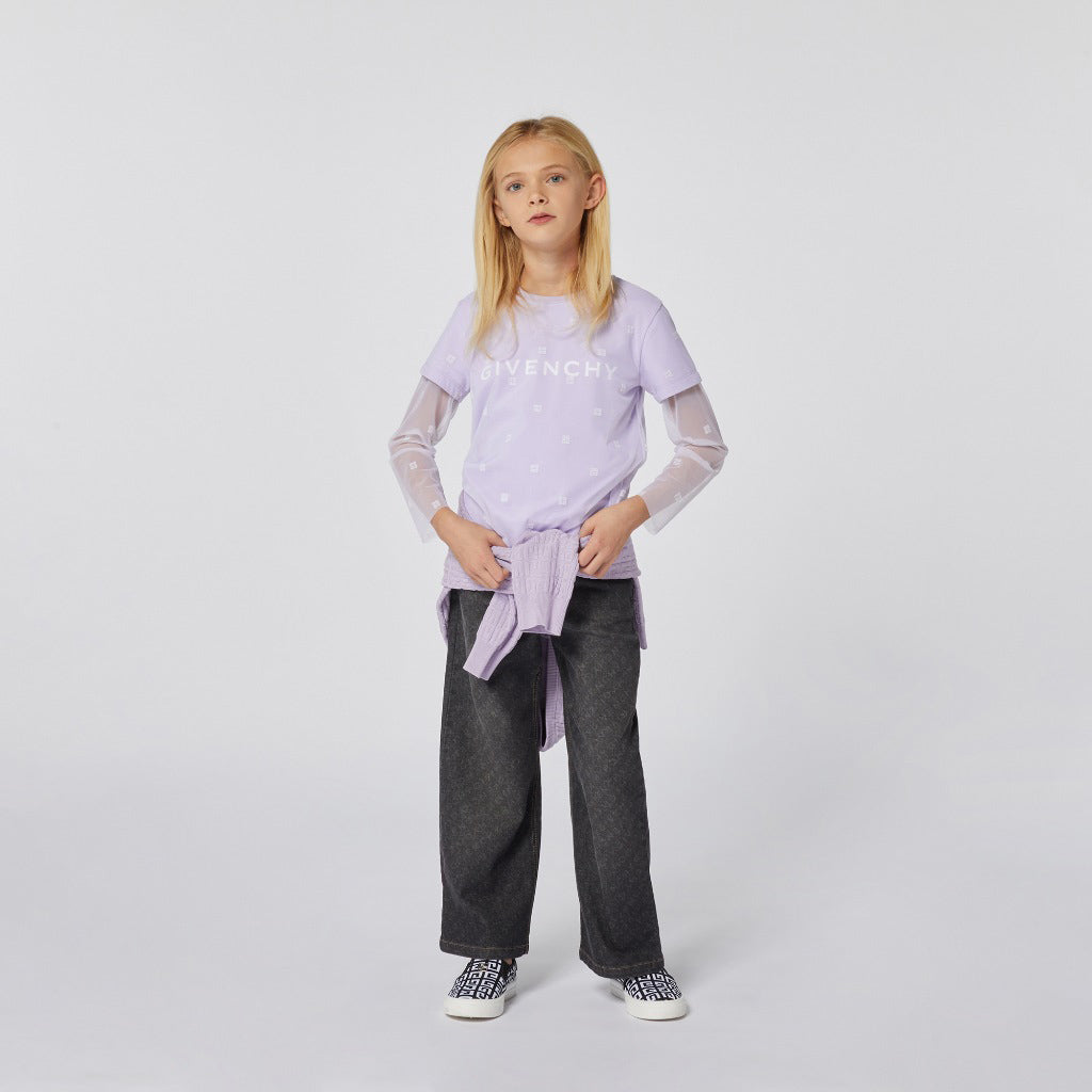 Givenchy Kids Denim Wide Jeans