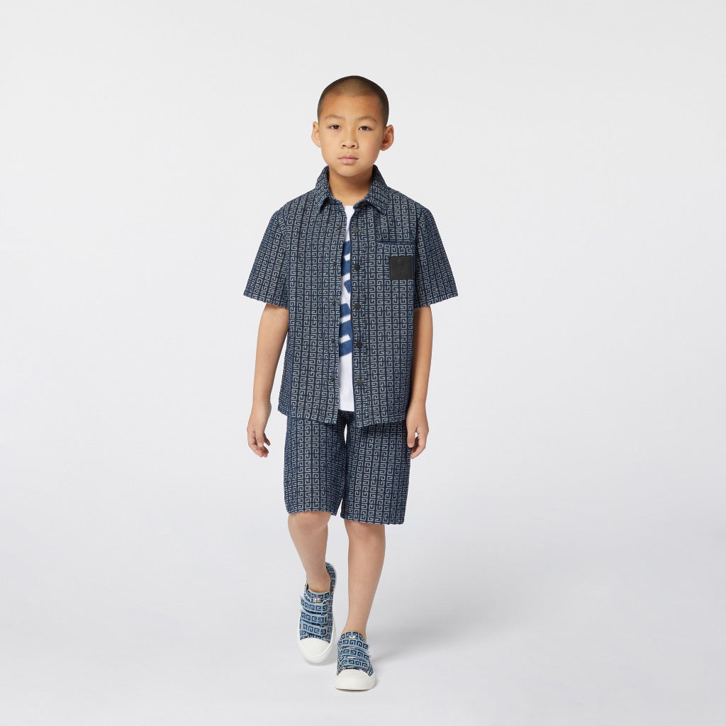 Givenchy Kids Four G Denim Shorts