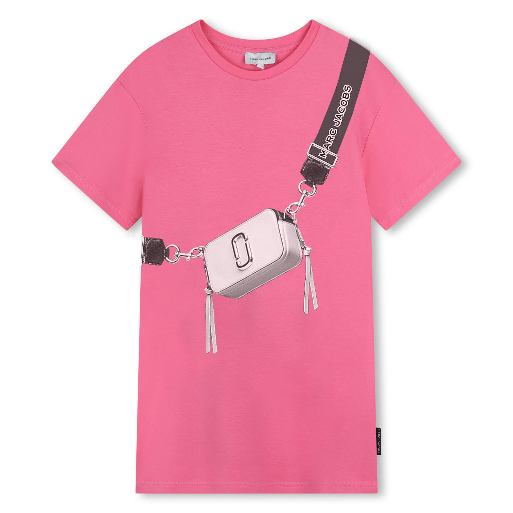 Little Marc Jacobs Tote Bag Print T-shirt Dress