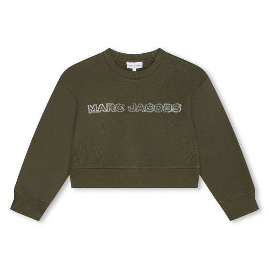 Little Marc Jacobs Strass Logo Sweatshirt