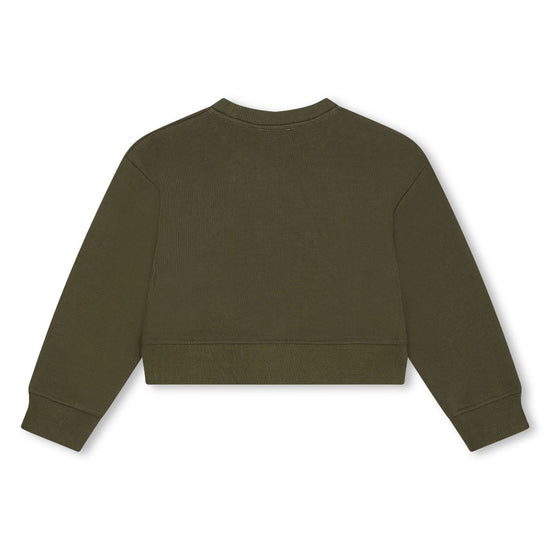 Little Marc Jacobs Strass Logo Sweatshirt