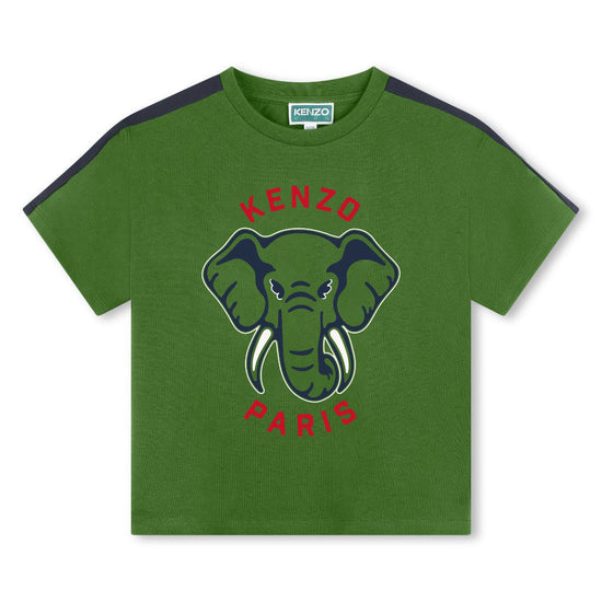 Kenzo Kids Elephant Print Short Sleeve T-shirt