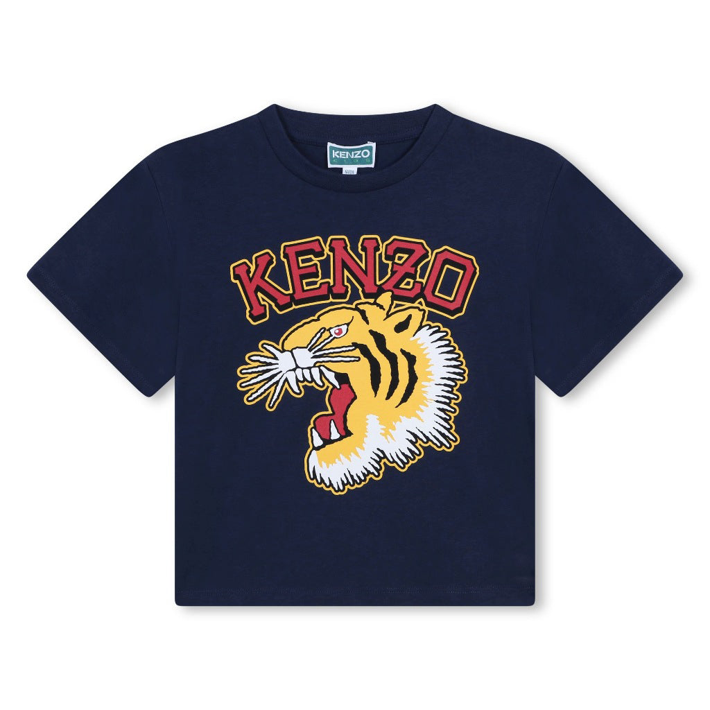 Kenzo Kids Tiger Print Short Sleeve T-shirt