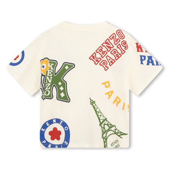 Kenzo Kids All-Over Print Short Sleeve T-shirt