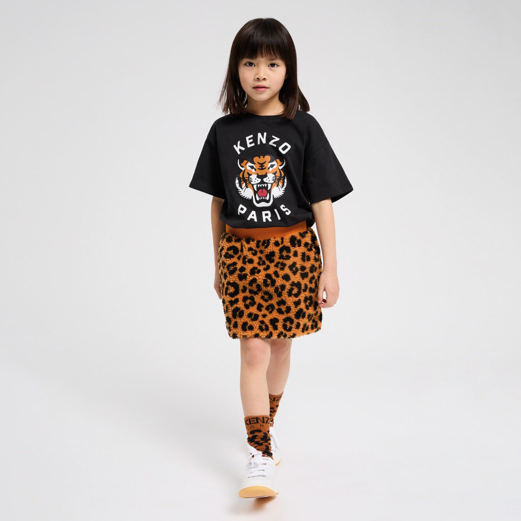 Kenzo Kids Faux Shearling Skirt