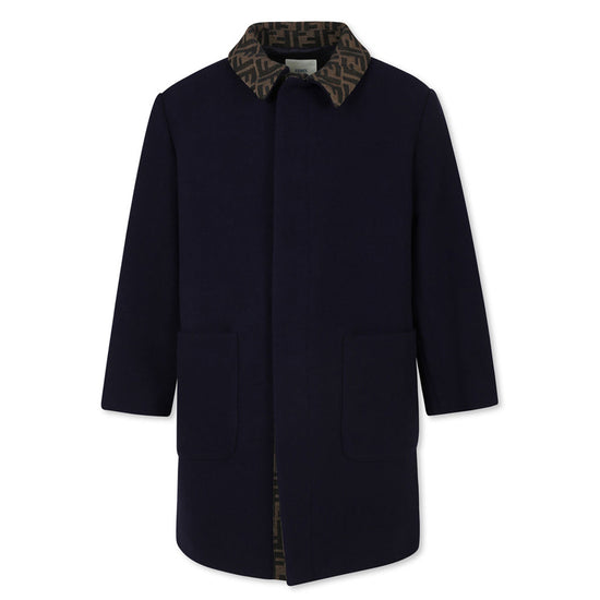 Fendi Kids Wool Cloth Coat