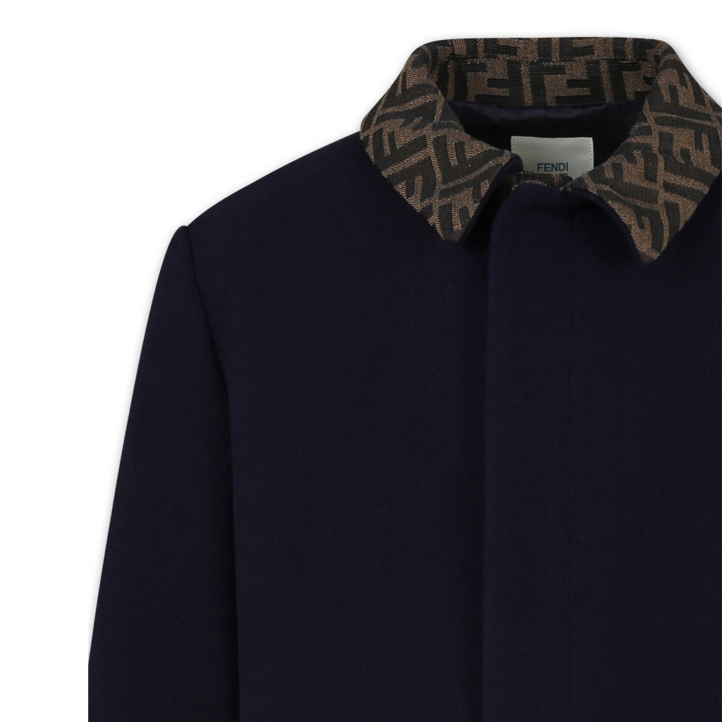 Fendi Kids Wool Cloth Coat