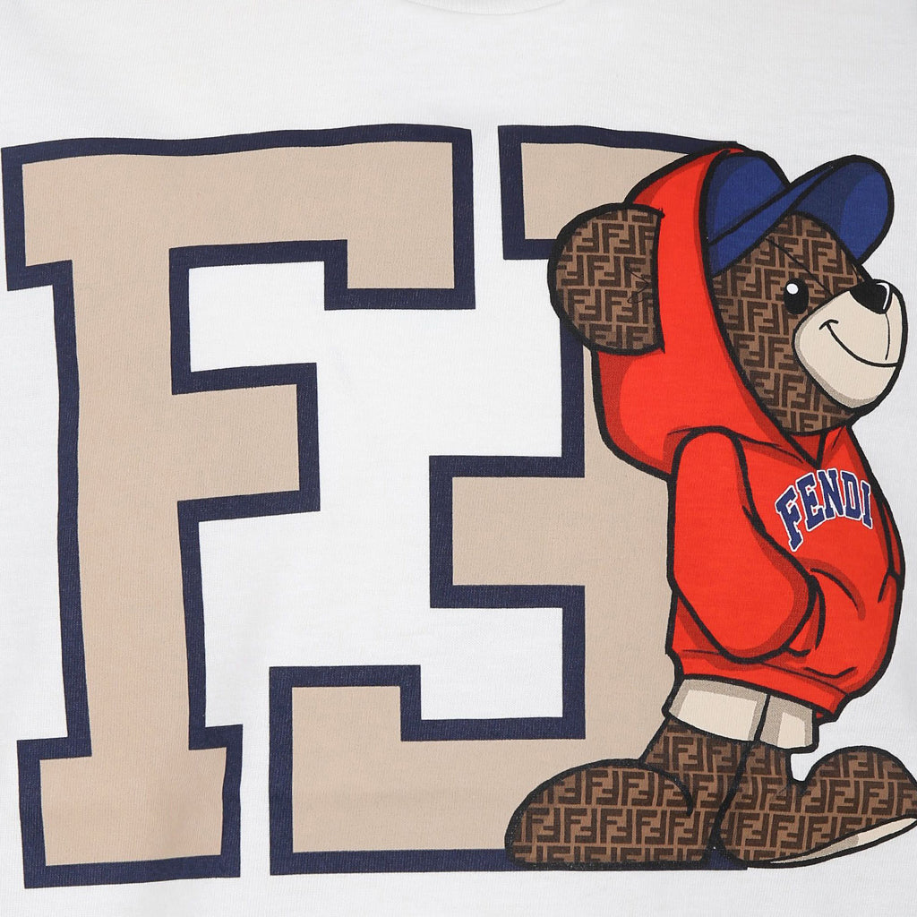 Fendi Kids Logo Graphic T-shirt