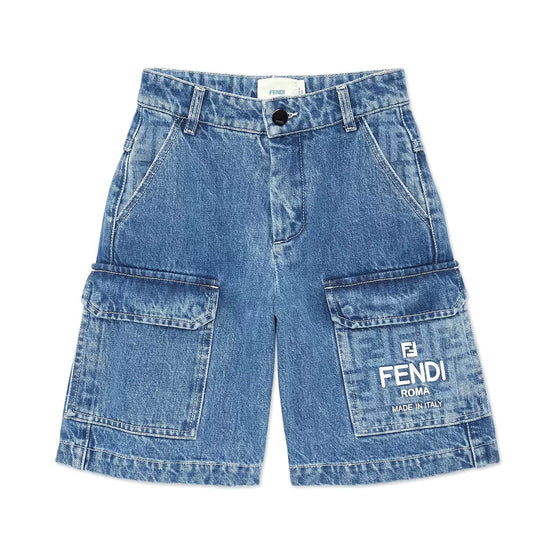 Washed Denim Bermuda