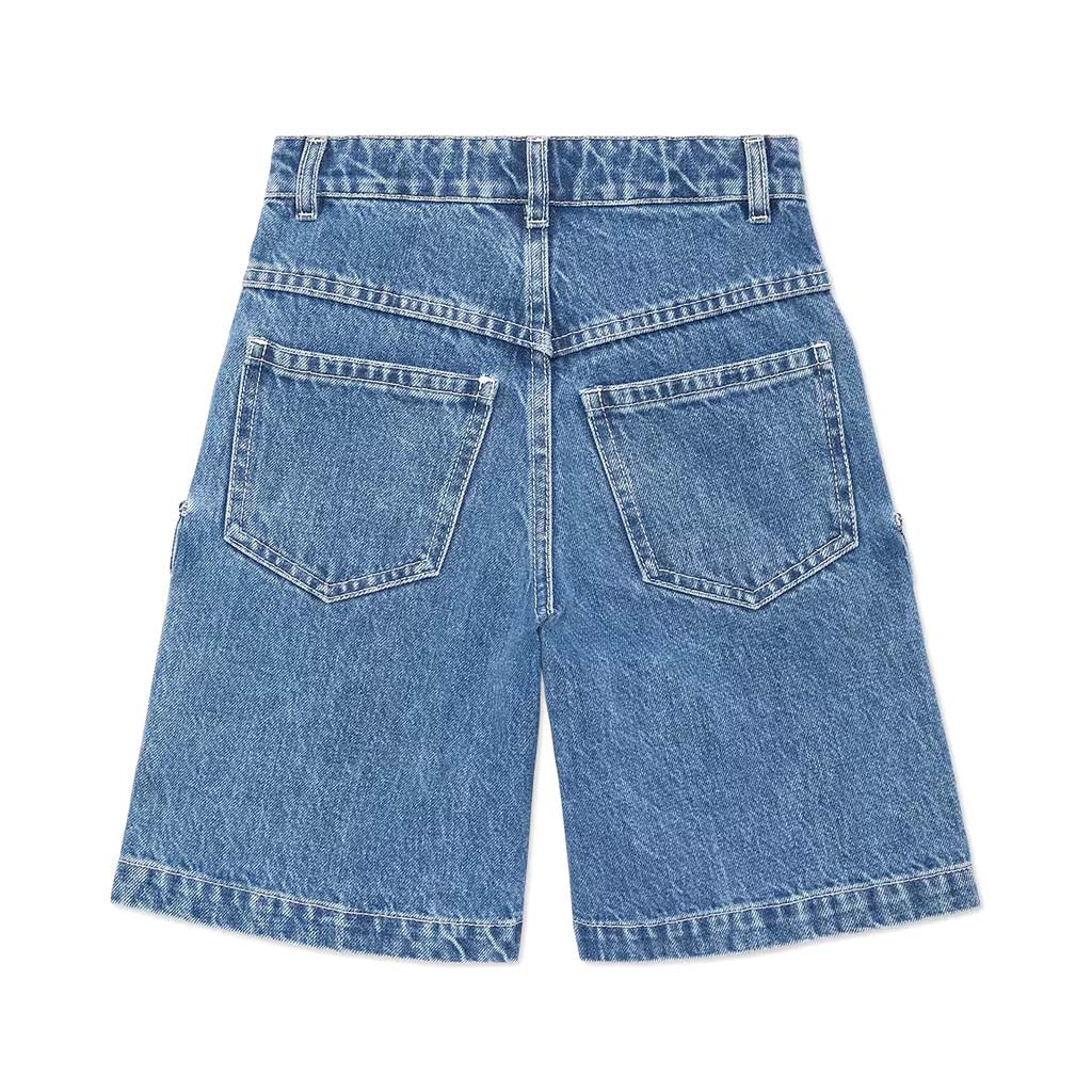 Washed Denim Bermuda