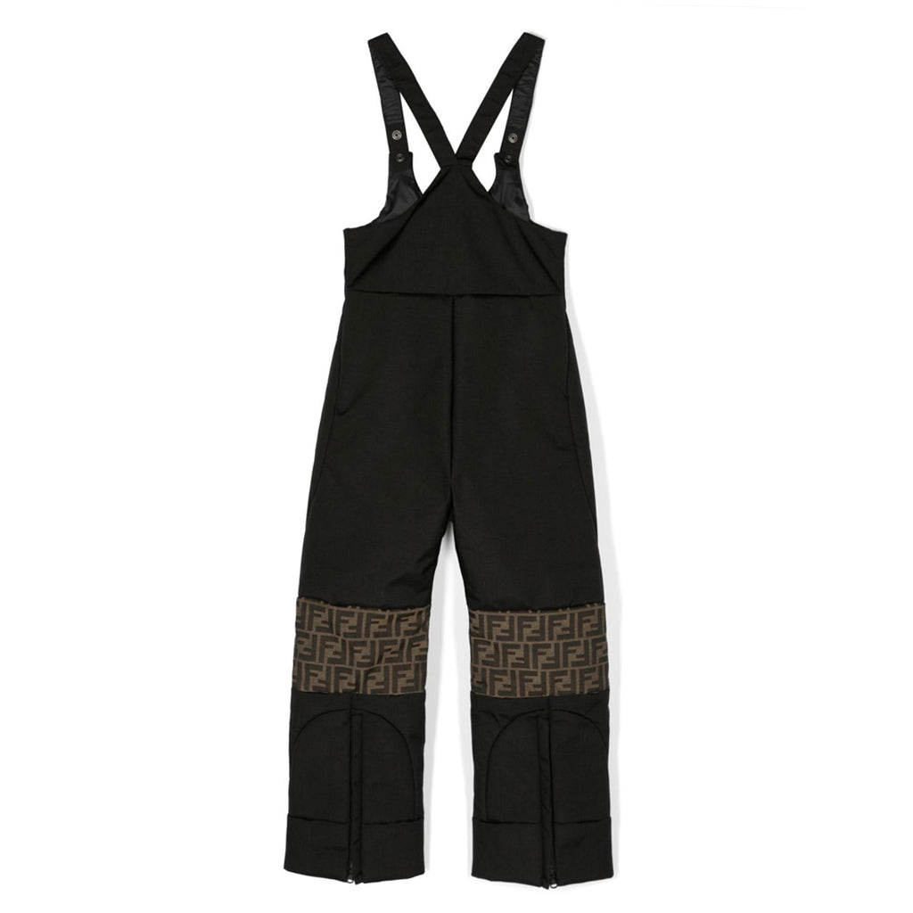 Fendi Kids Zucca Canvas Jumpsuit