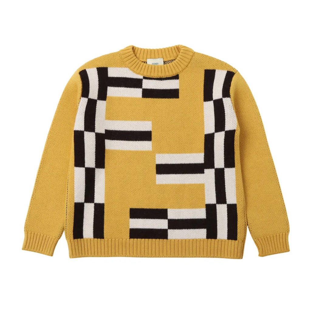 Fendi Kids Macro FF Labyrinth Sweater