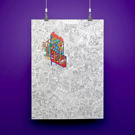 Load image into Gallery viewer, OMY Giant Colouring Poster – Magic College
