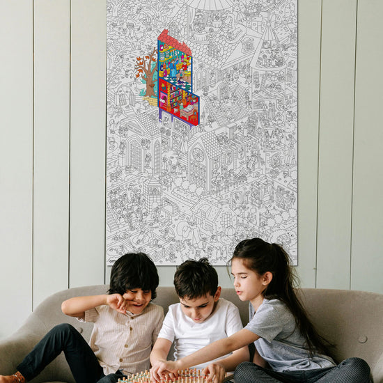 Load image into Gallery viewer, OMY Giant Colouring Poster – Magic College
