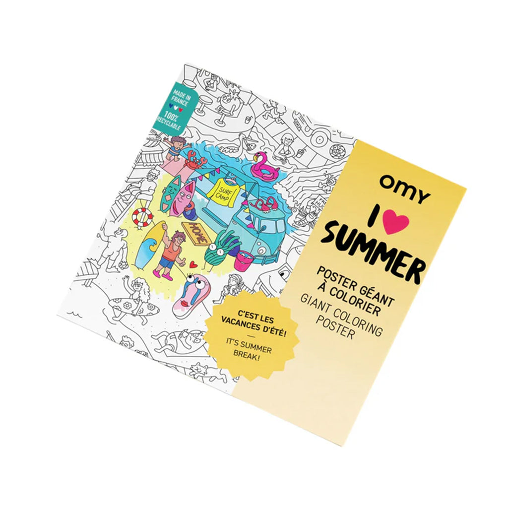 OMY Giant Colouring Poster – I Love Summer