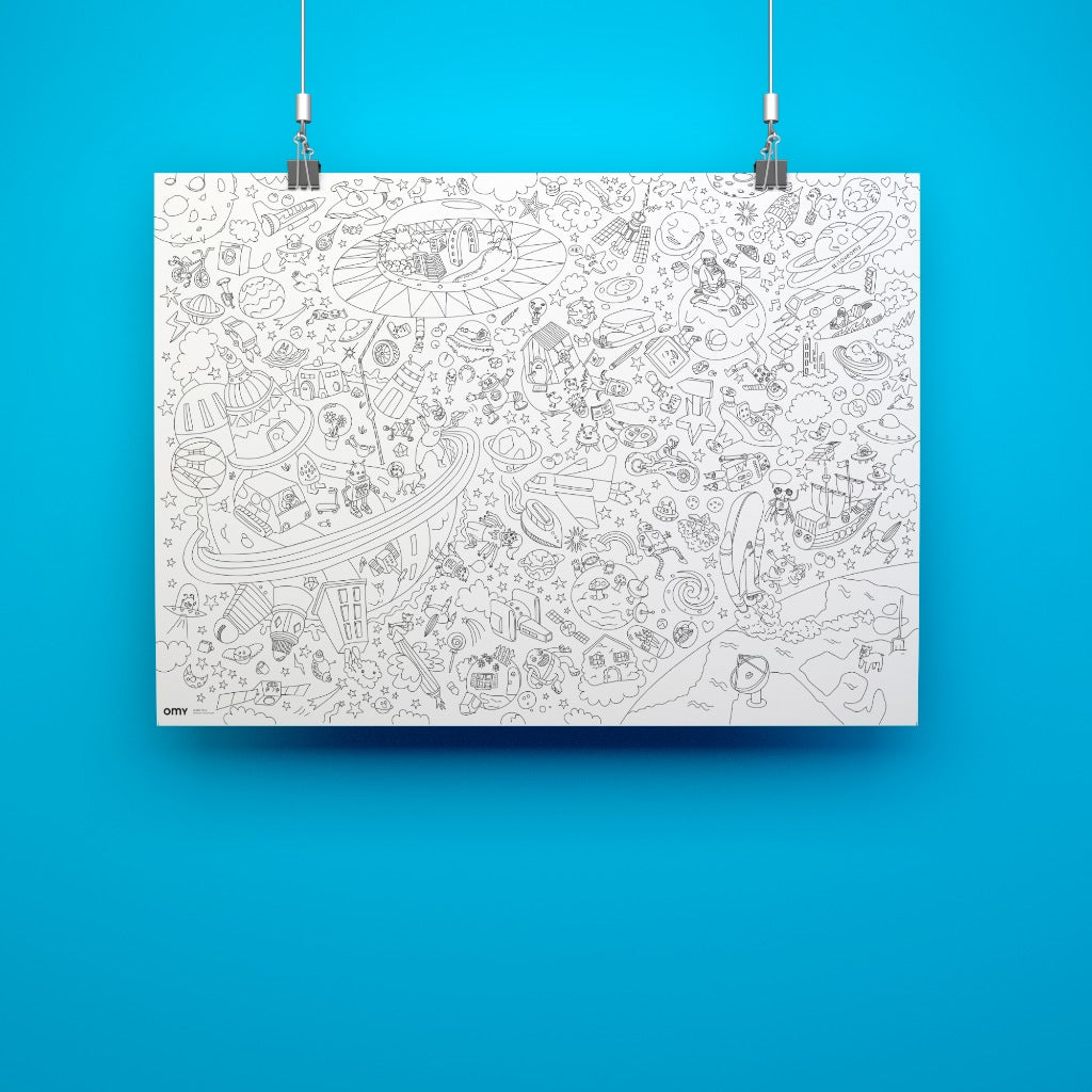 OMY Giant Coloring Poster – Cosmos (100 x 70CM)