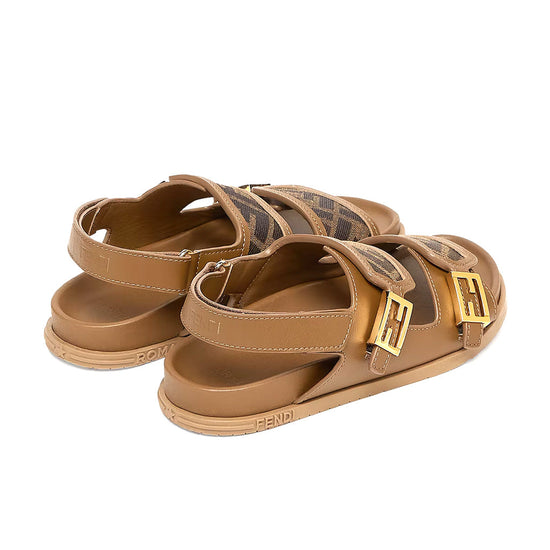 FF Denim Calfskin Sandals