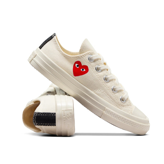 CDG PLAY x CONVERSE Kids Chuck Taylor '70 Little Red Heart - Low Top