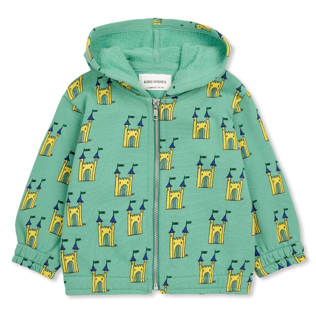 Bobo Choses Faraway Castle All Over Zipped Sweatshirt
