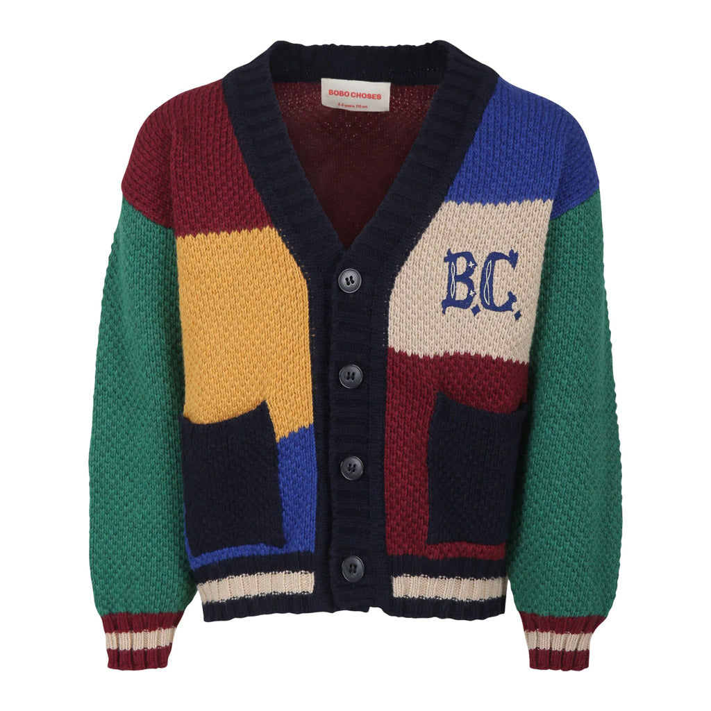 Bobo Choses B.C Vintage Colour Block Cardigan