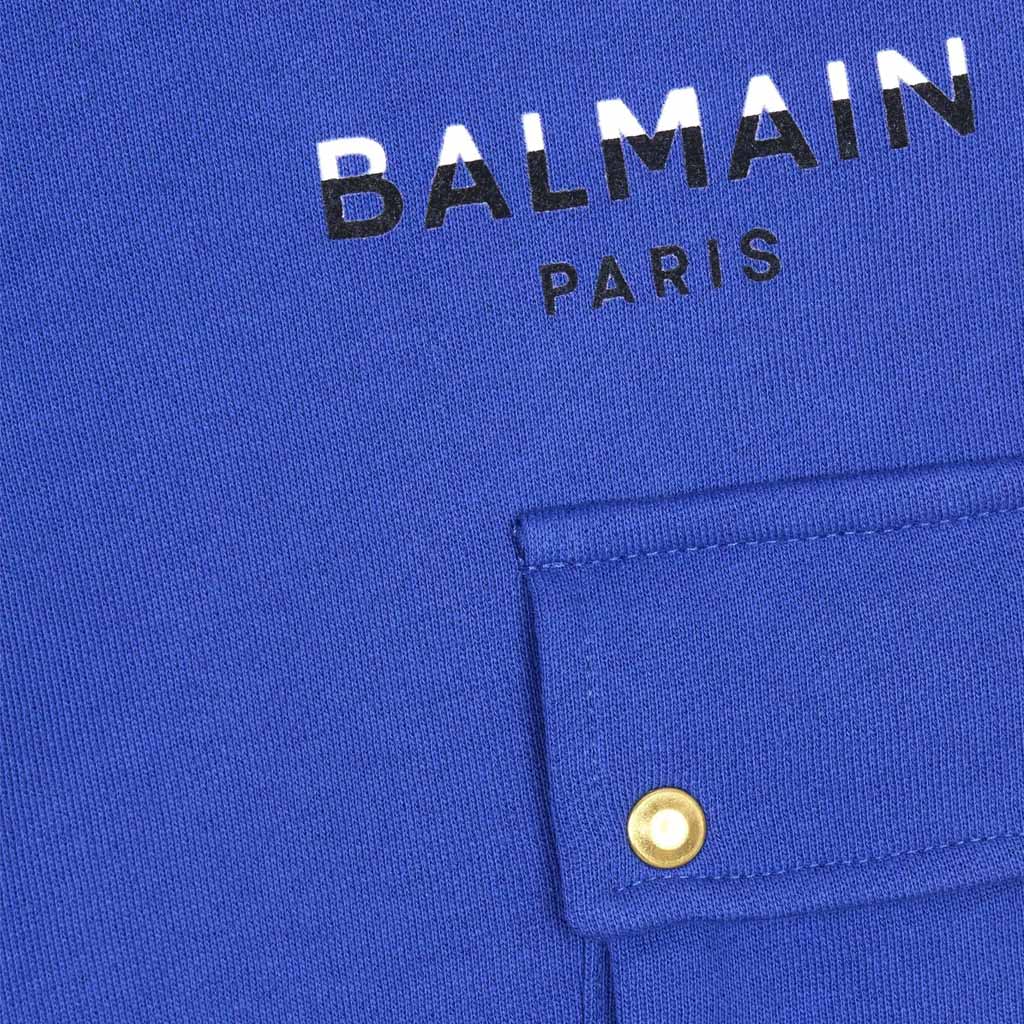 Balmain Kids Logo Sweat Cargo Trouser