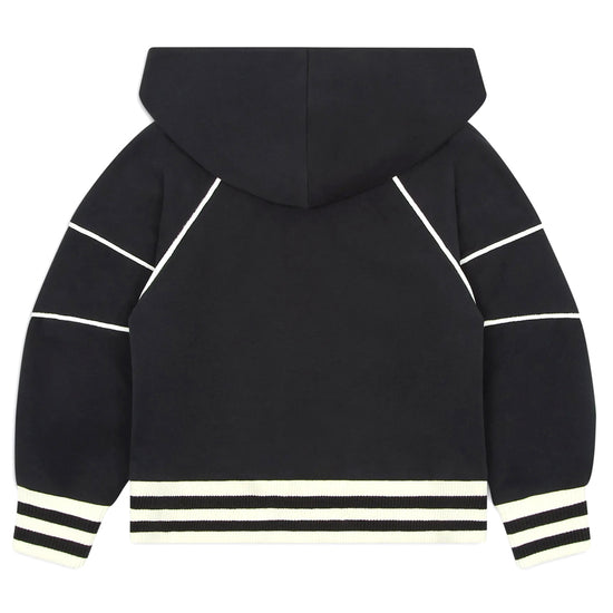 Comfort-fit, Hooded Sweatshirt In Jersey, With Piping And Logo Embroidery