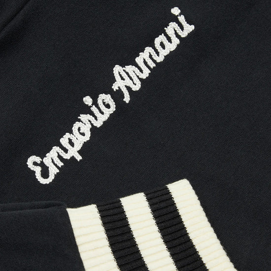 Comfort-fit, Hooded Sweatshirt In Jersey, With Piping And Logo Embroidery