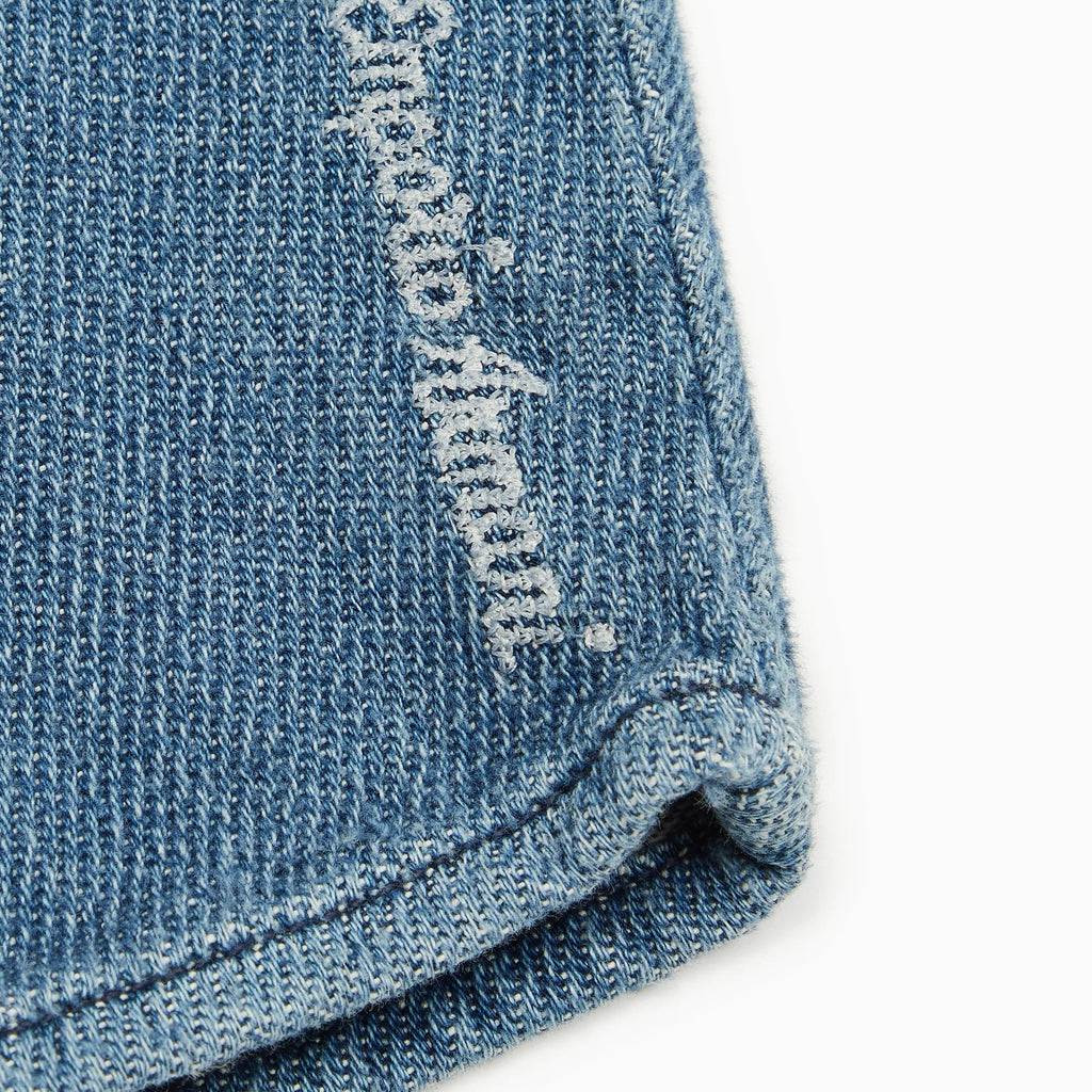 Emporio Armani Junior Stretch-denim Jeans With Logo Embroidery