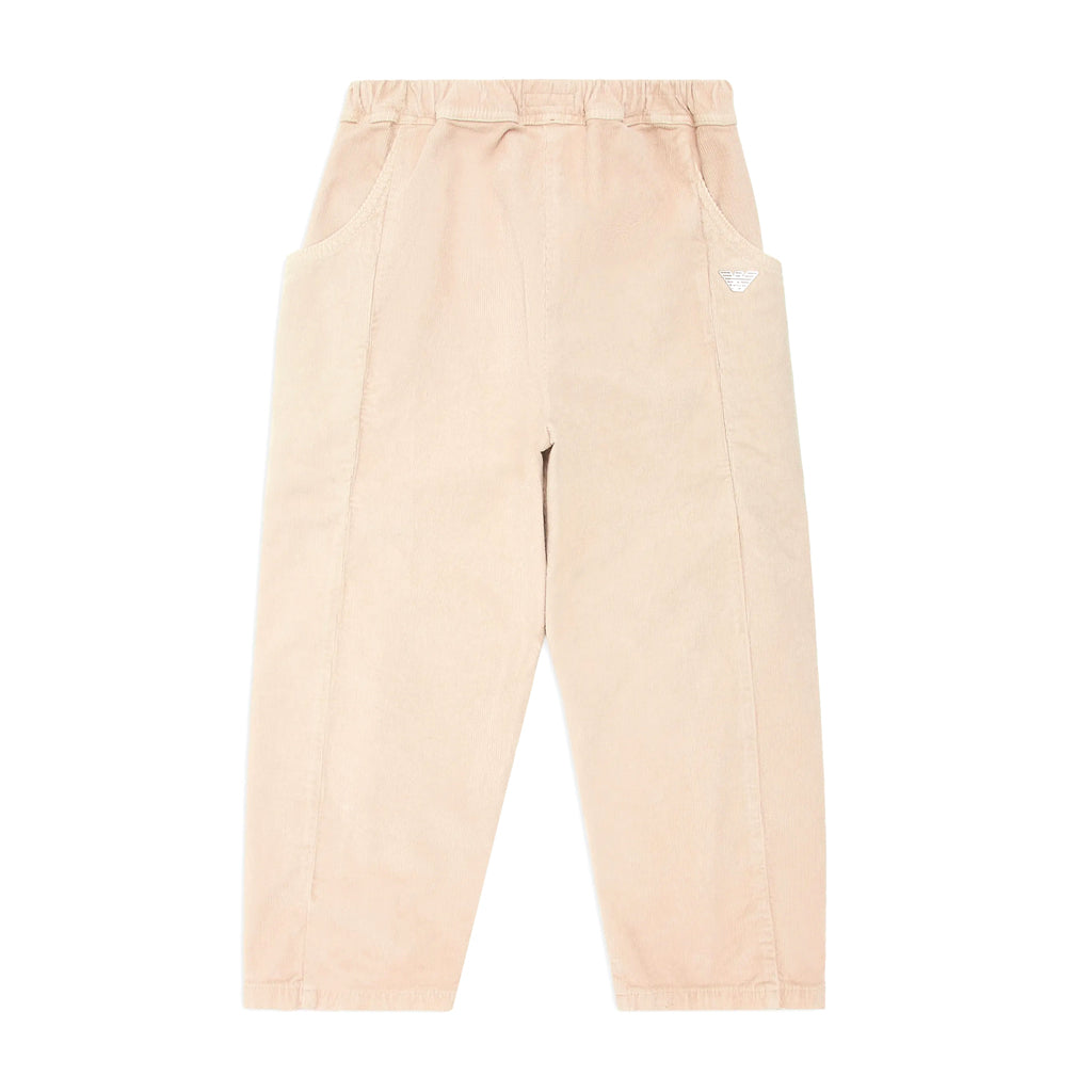 Corduroy Trousers With Elasticated Waist